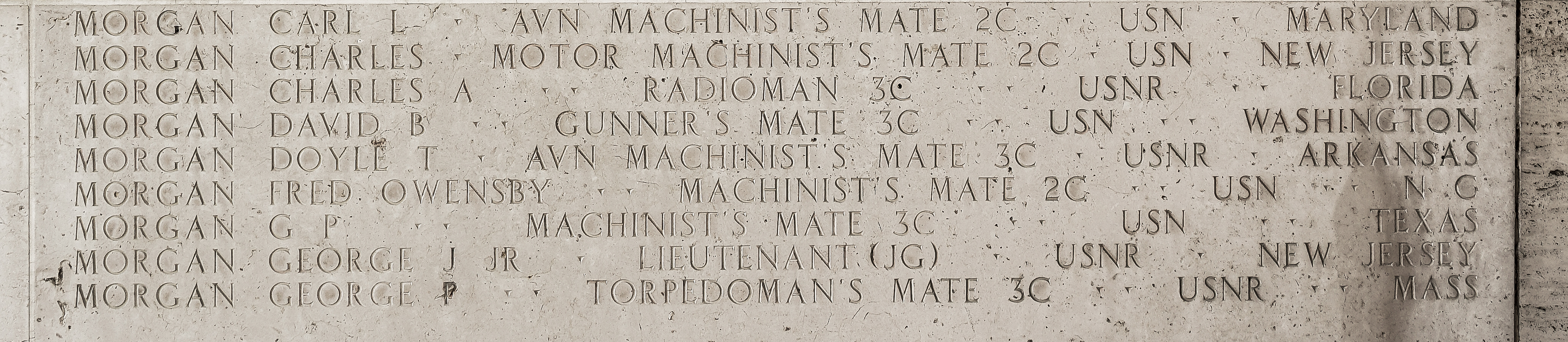 Doyle T. Morgan, Aviation Machinist's Mate Third Class